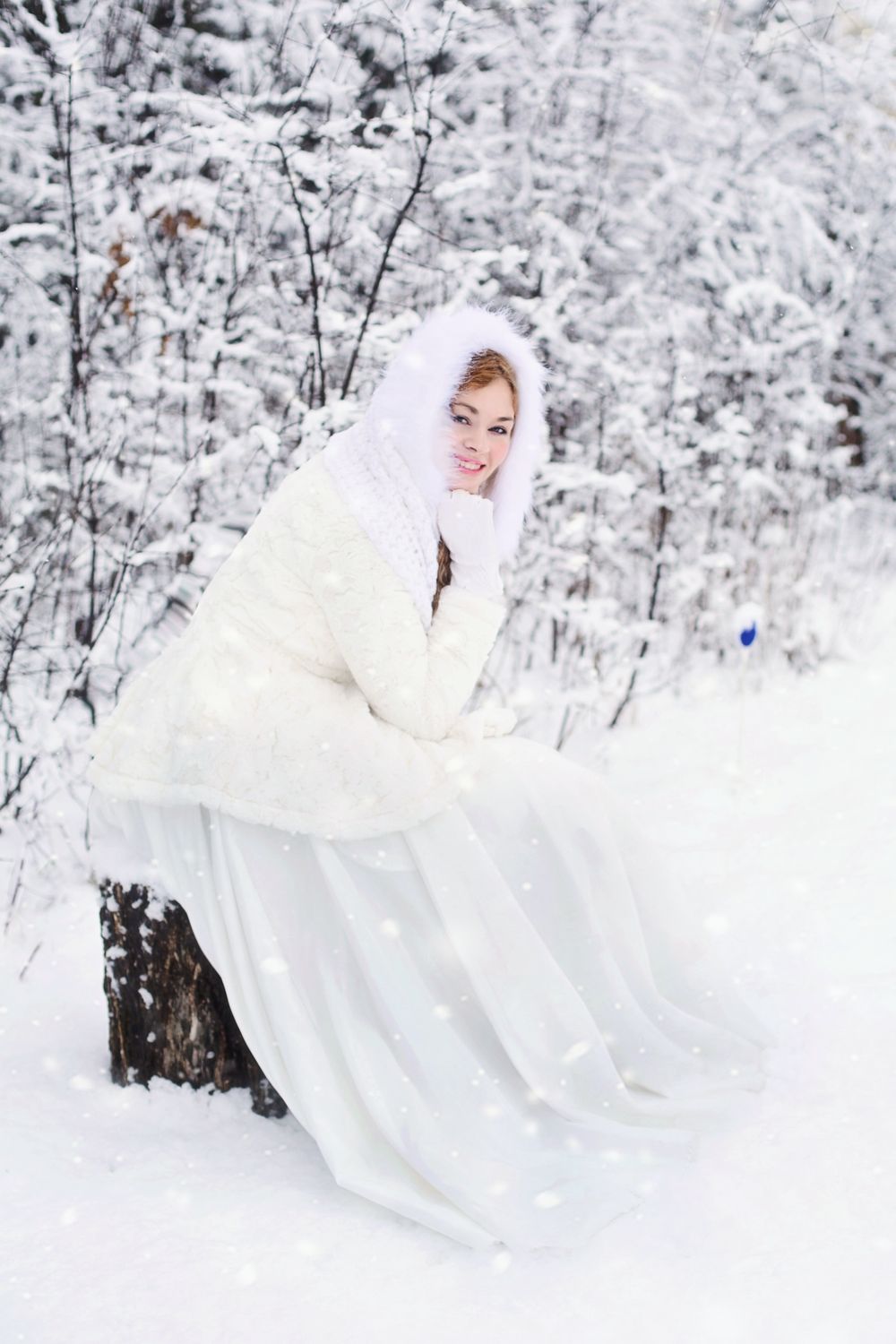 Ivory wrap dress for holiday occasions