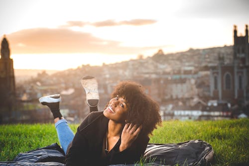 Free stock photo of african american girl, african american woman, architecture city Stock Photo