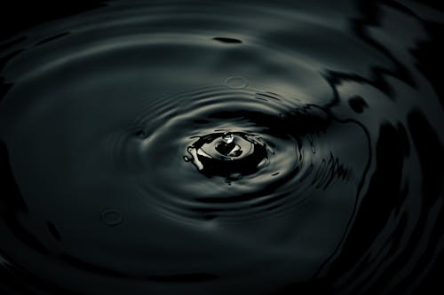 Free Water Drop in Grayscale Photography Stock Photo