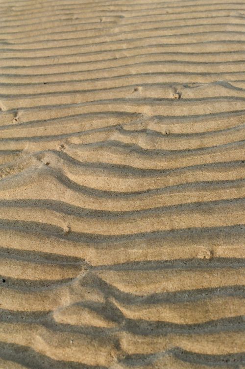 Free Textured rippled sand on a beach in Jeju Island, South Korea, showcasing natural patterns during daylight. Stock Photo