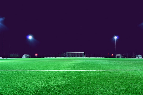 Stadium under lights