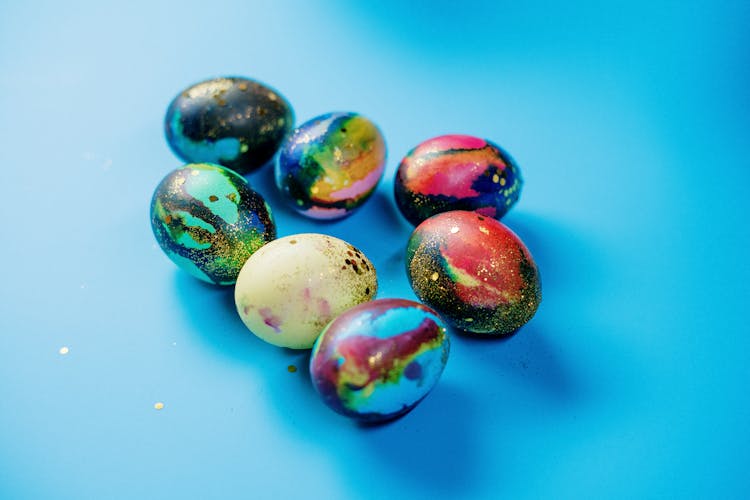 Glittery Easter Eggs