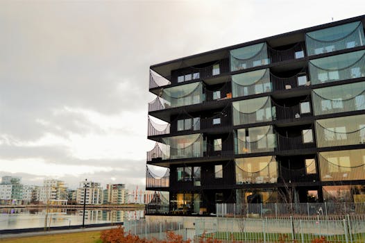 瑞典诺塔列海滨有一座外观独特的当代公寓楼