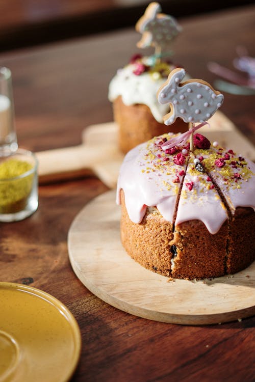 Easter Cake with Bunny Topper