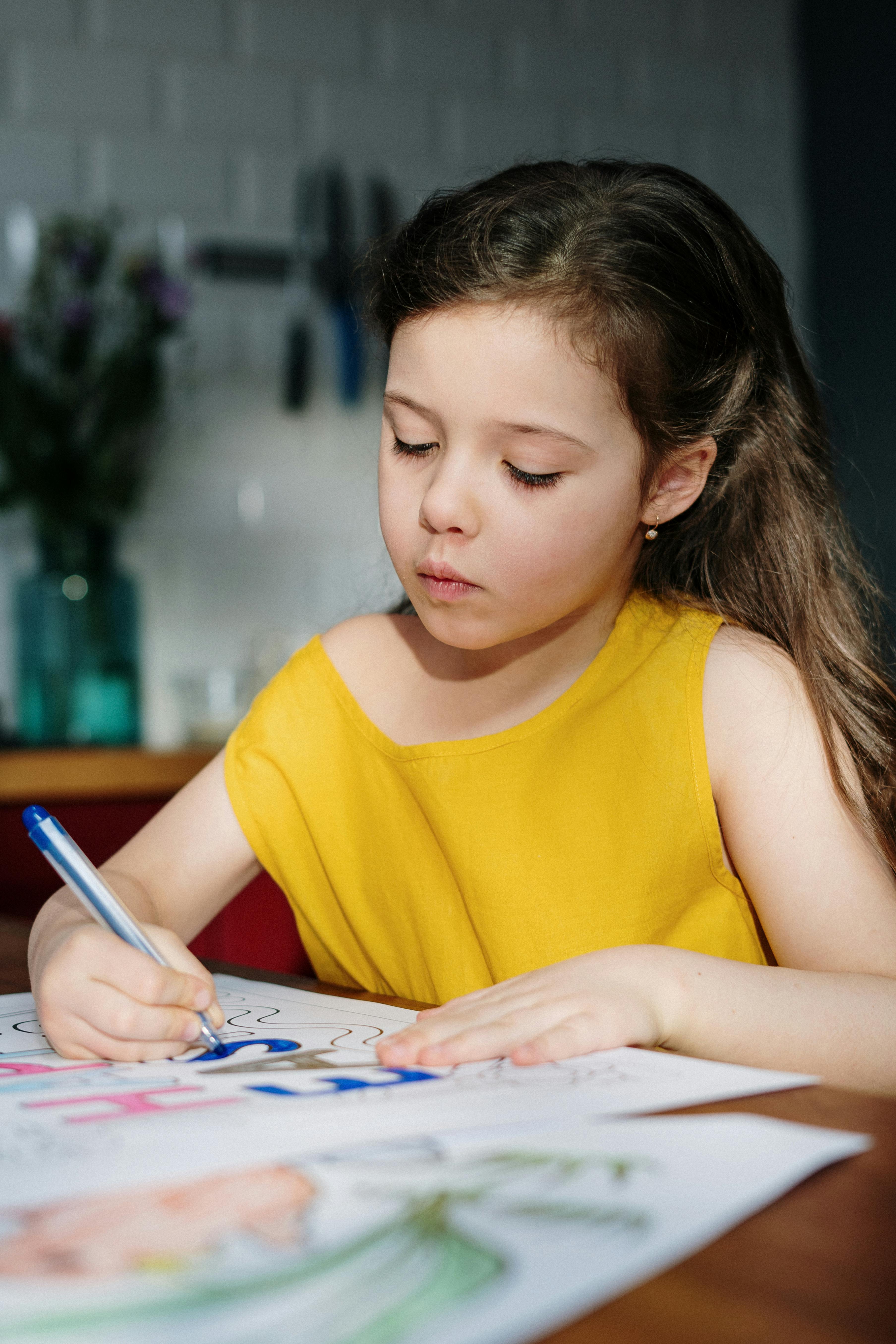 Child Draws A Pencil Drawing Of The World Stock Photo, Picture and Royalty  Free Image. Image 37139123.