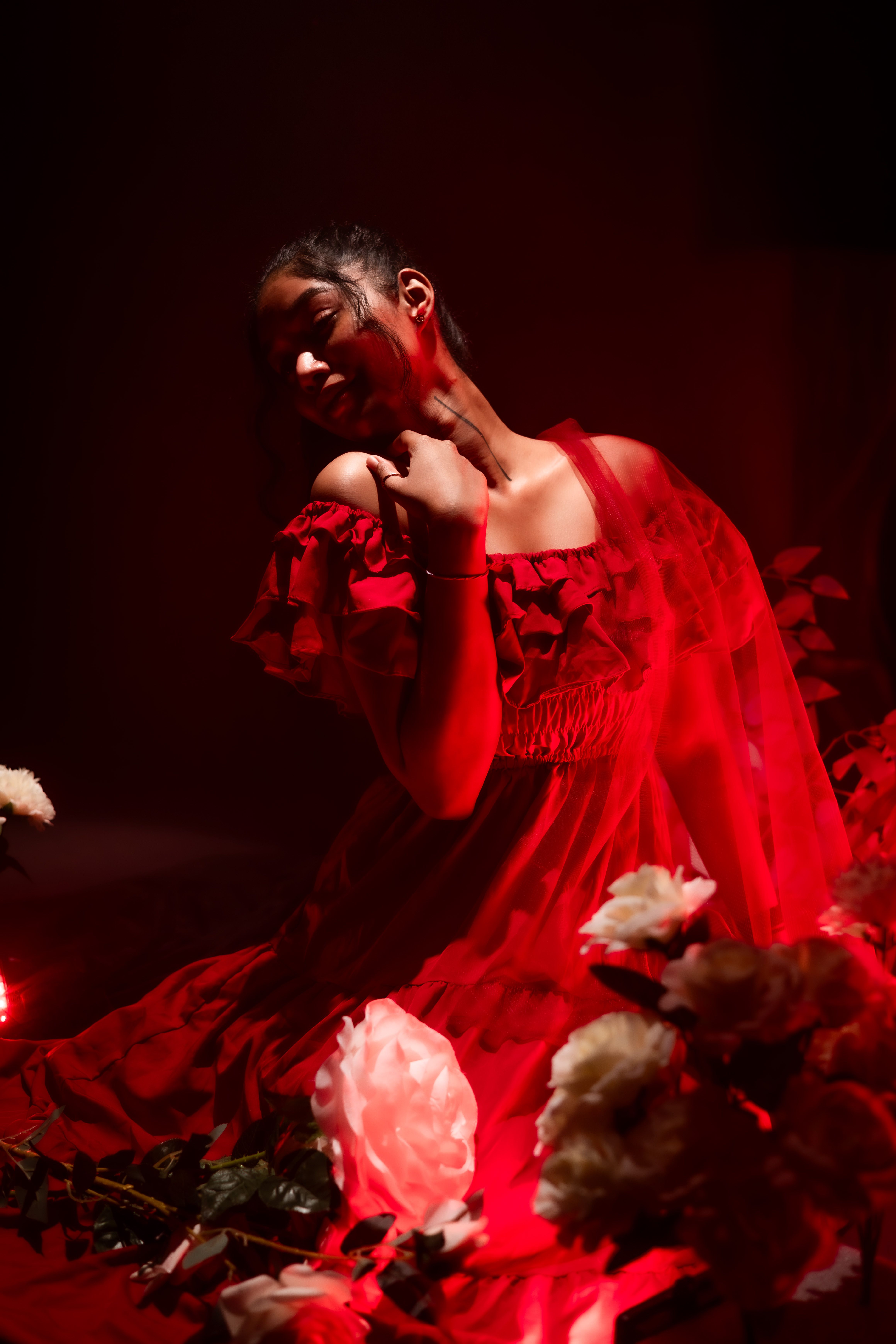Vestido Floral Vermelho