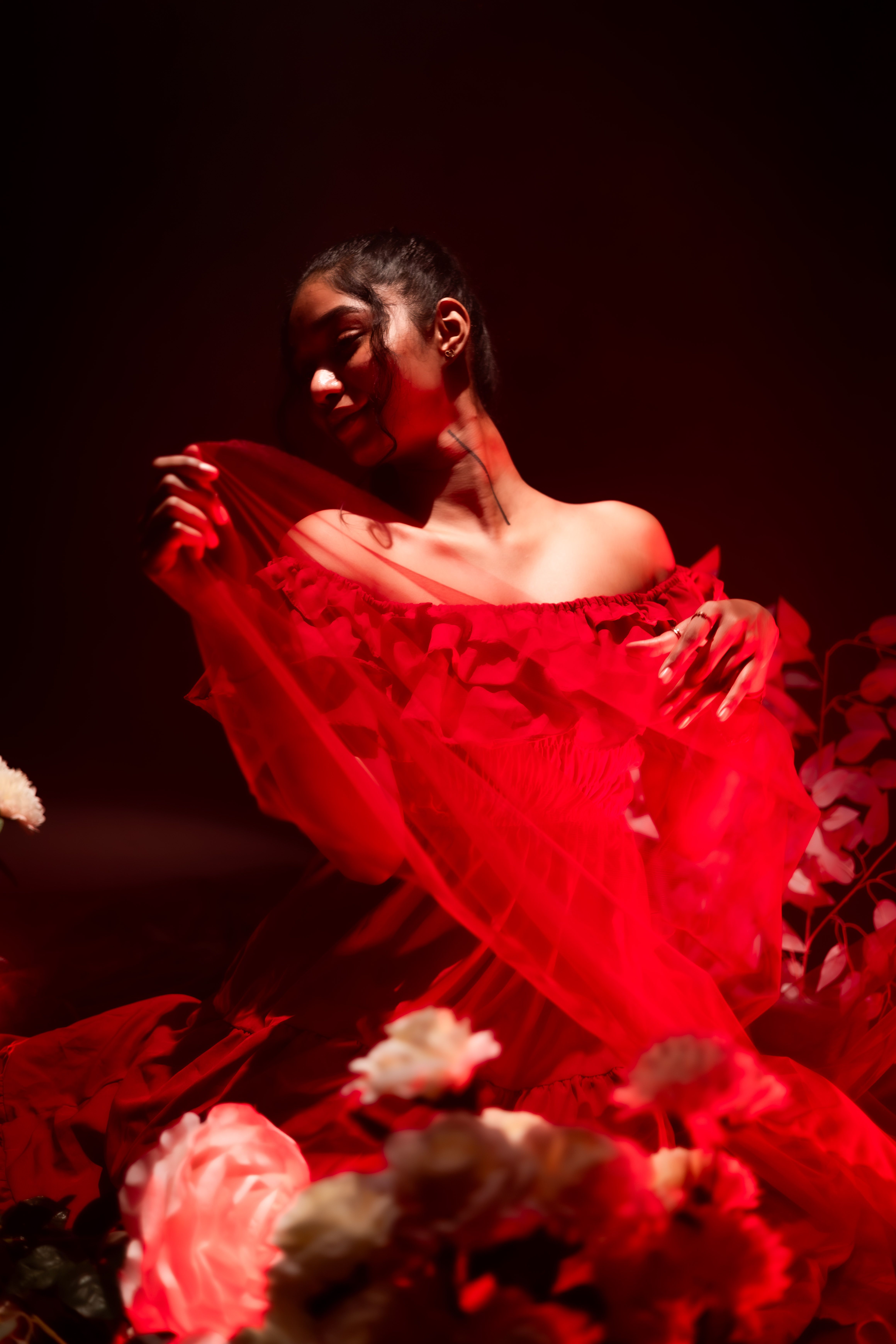 Vestido Floral Vermelho