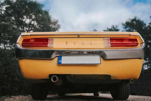 Yellow Ford Car