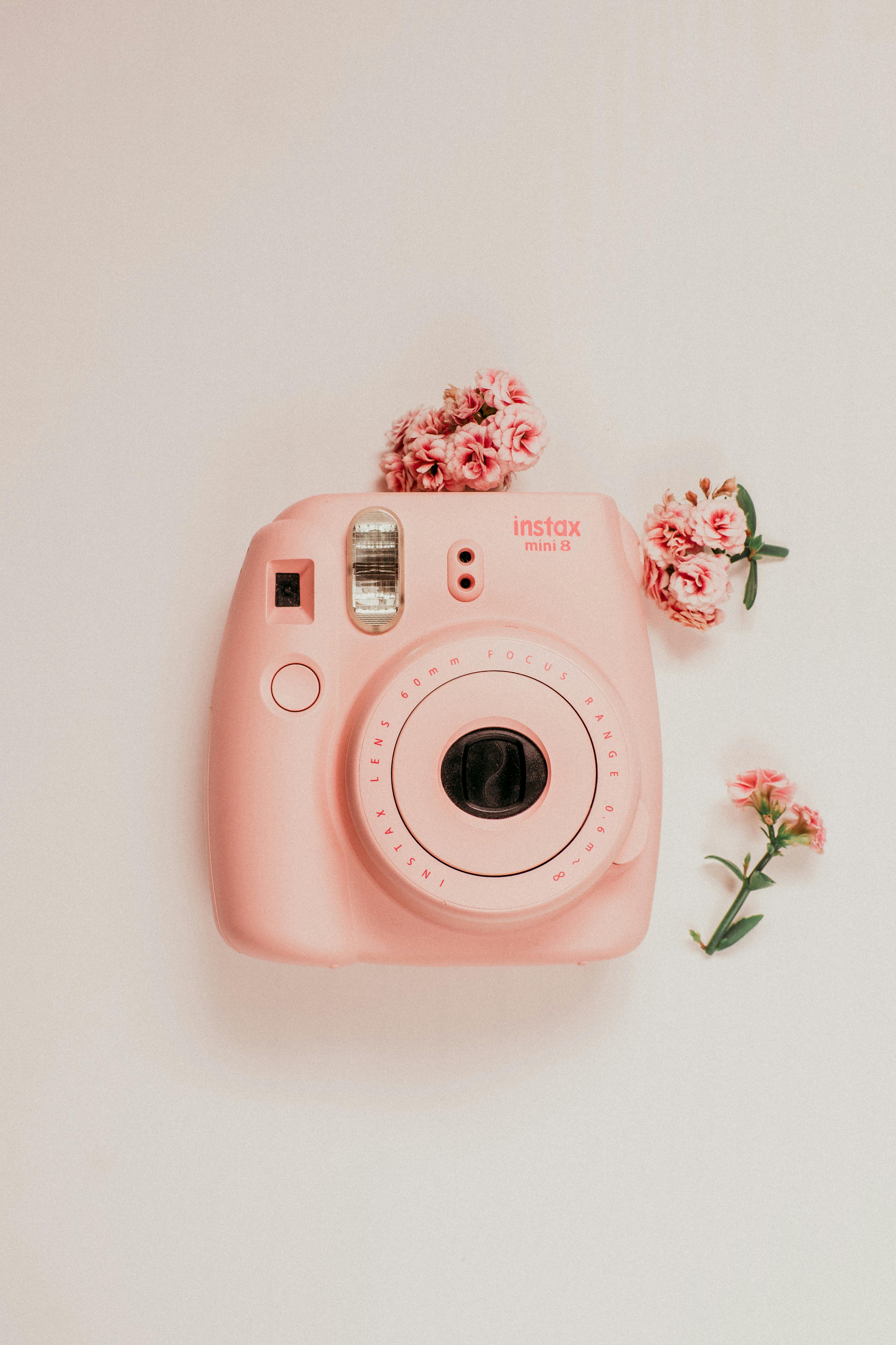 pink instax camera