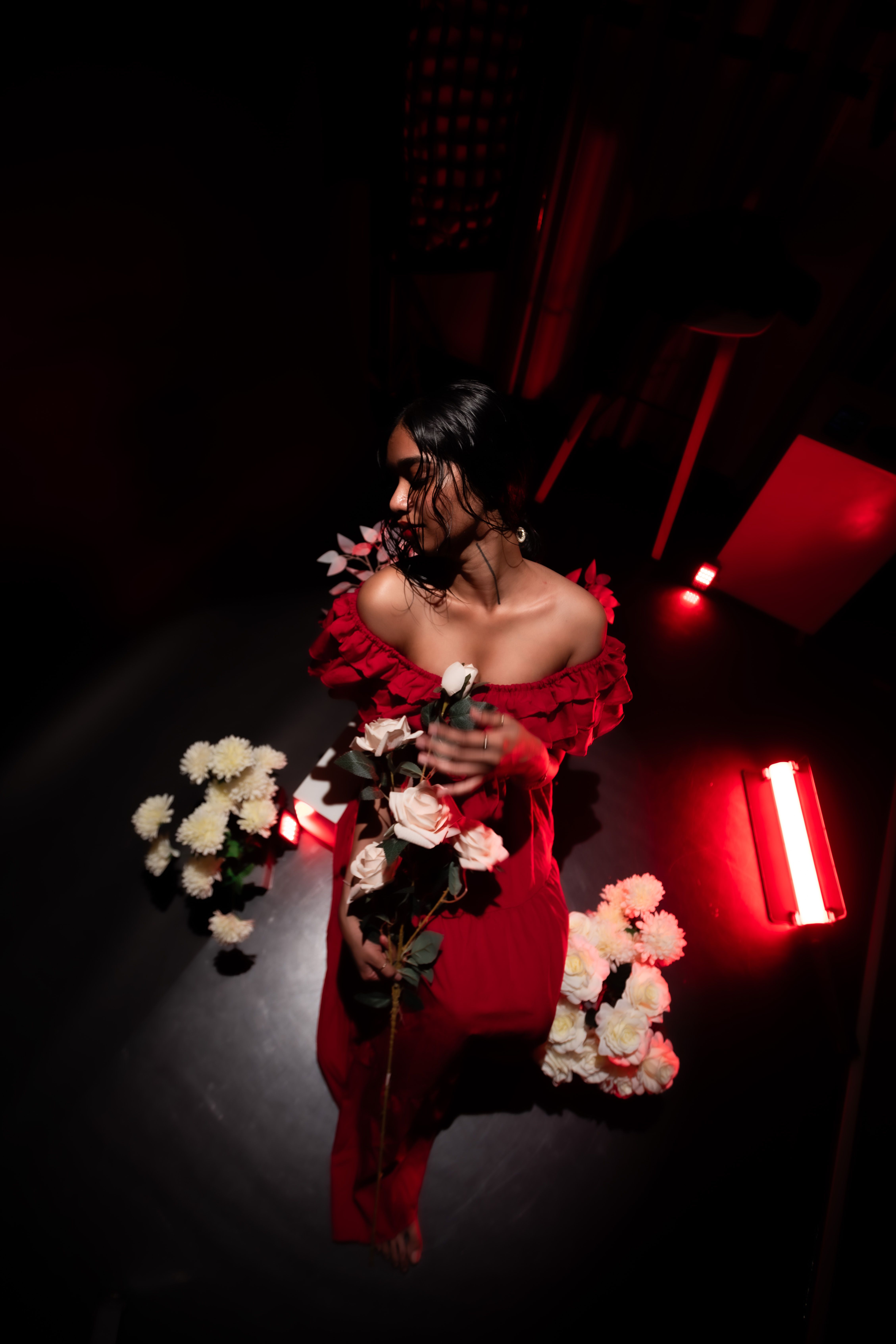 Vestido Floral Vermelho