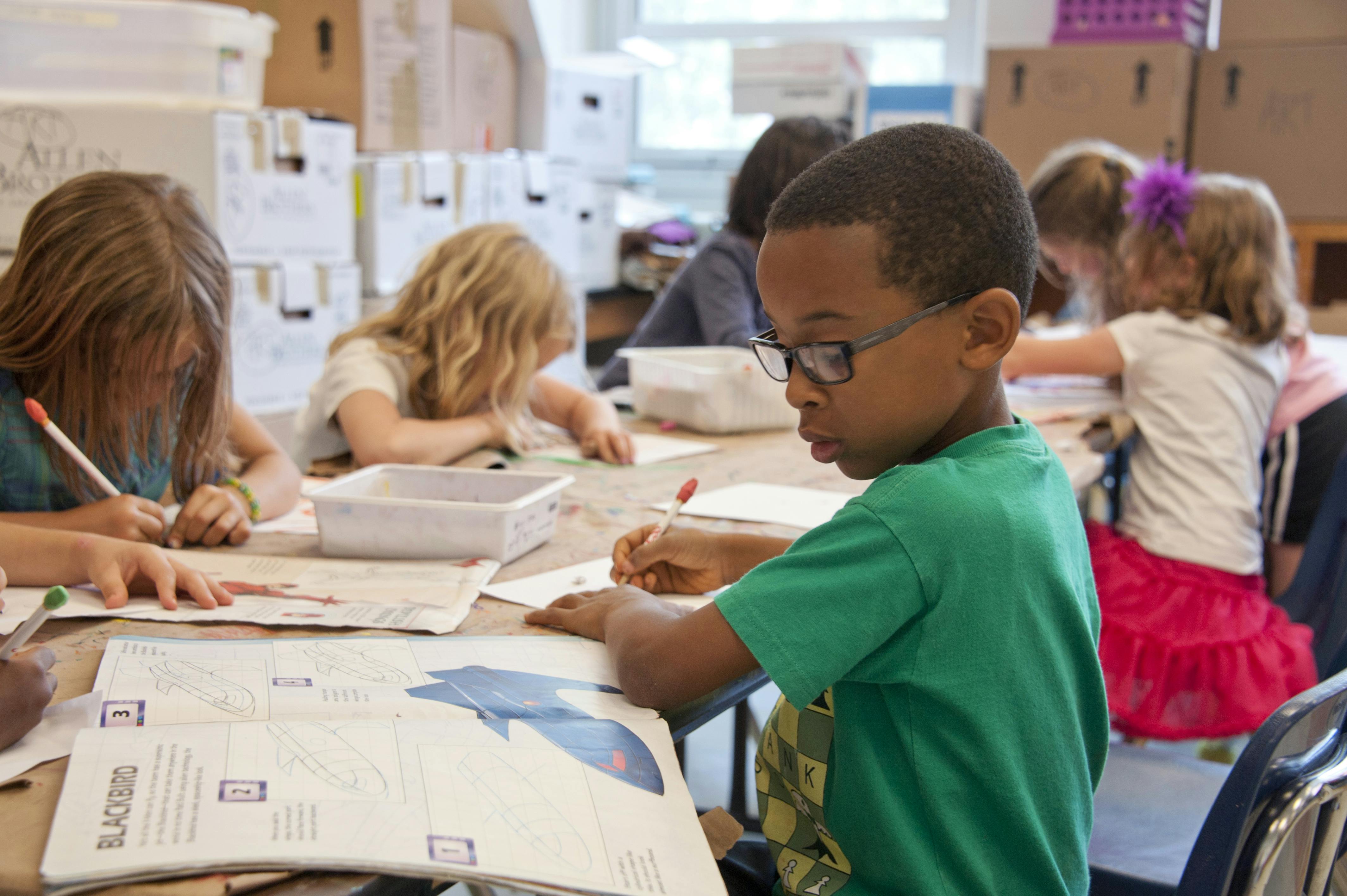 Pupils doing their school works. | Photo: Pexels