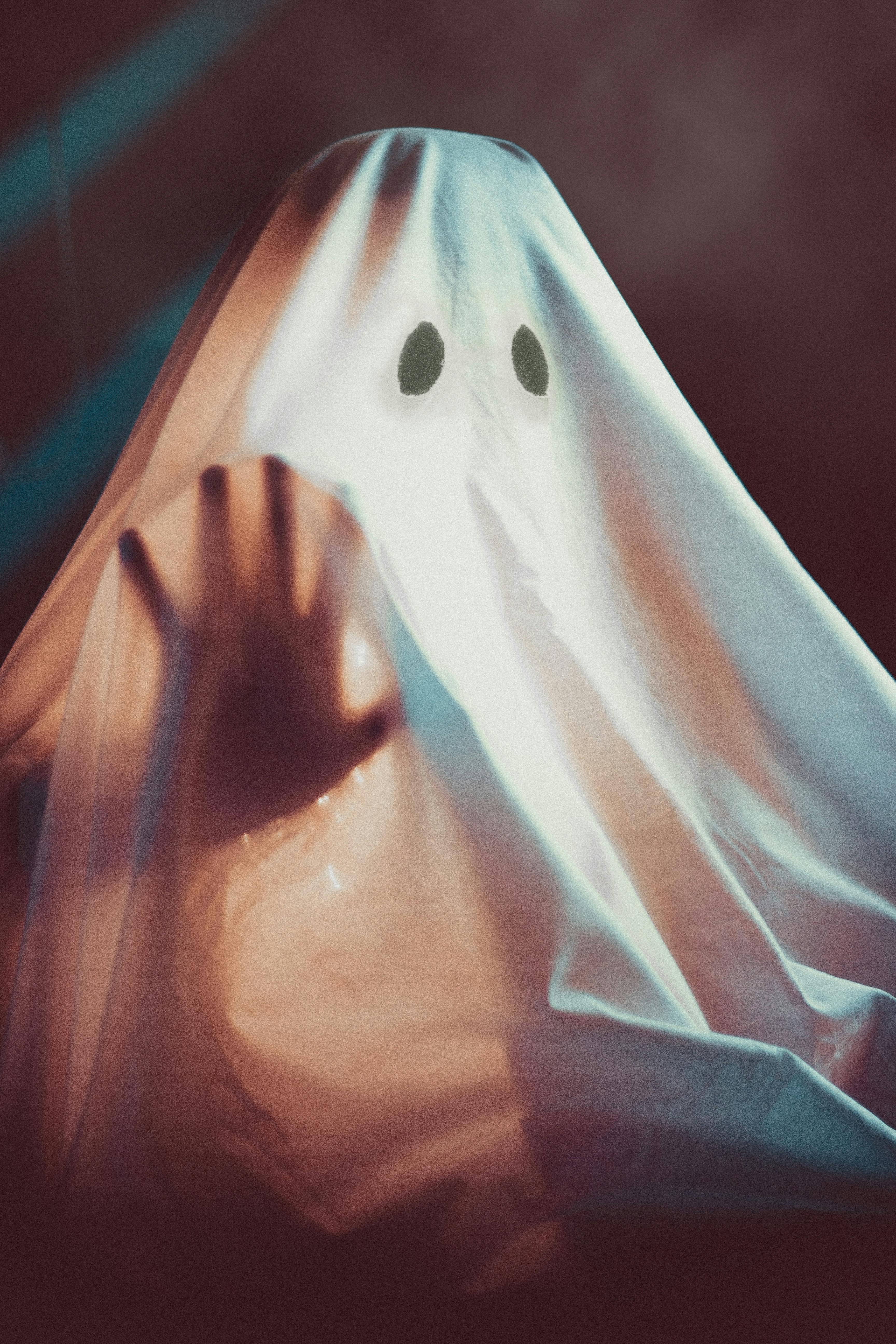 Little ghost Halloween amoled black dark death ghosts happy halloween  HD phone wallpaper  Peakpx