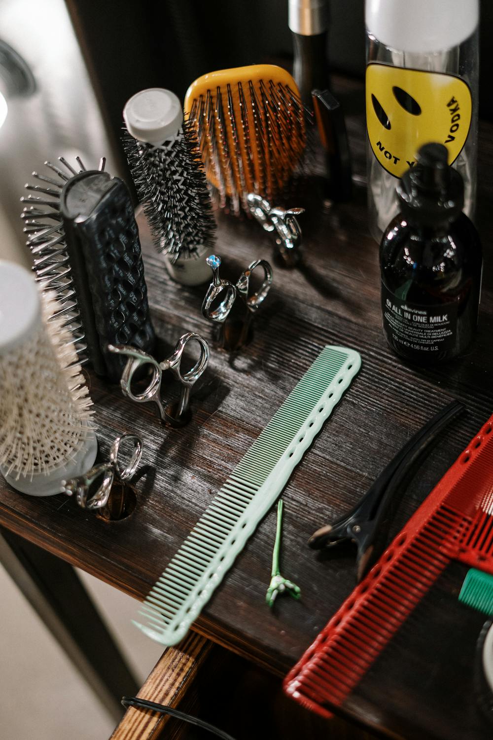 Barber working