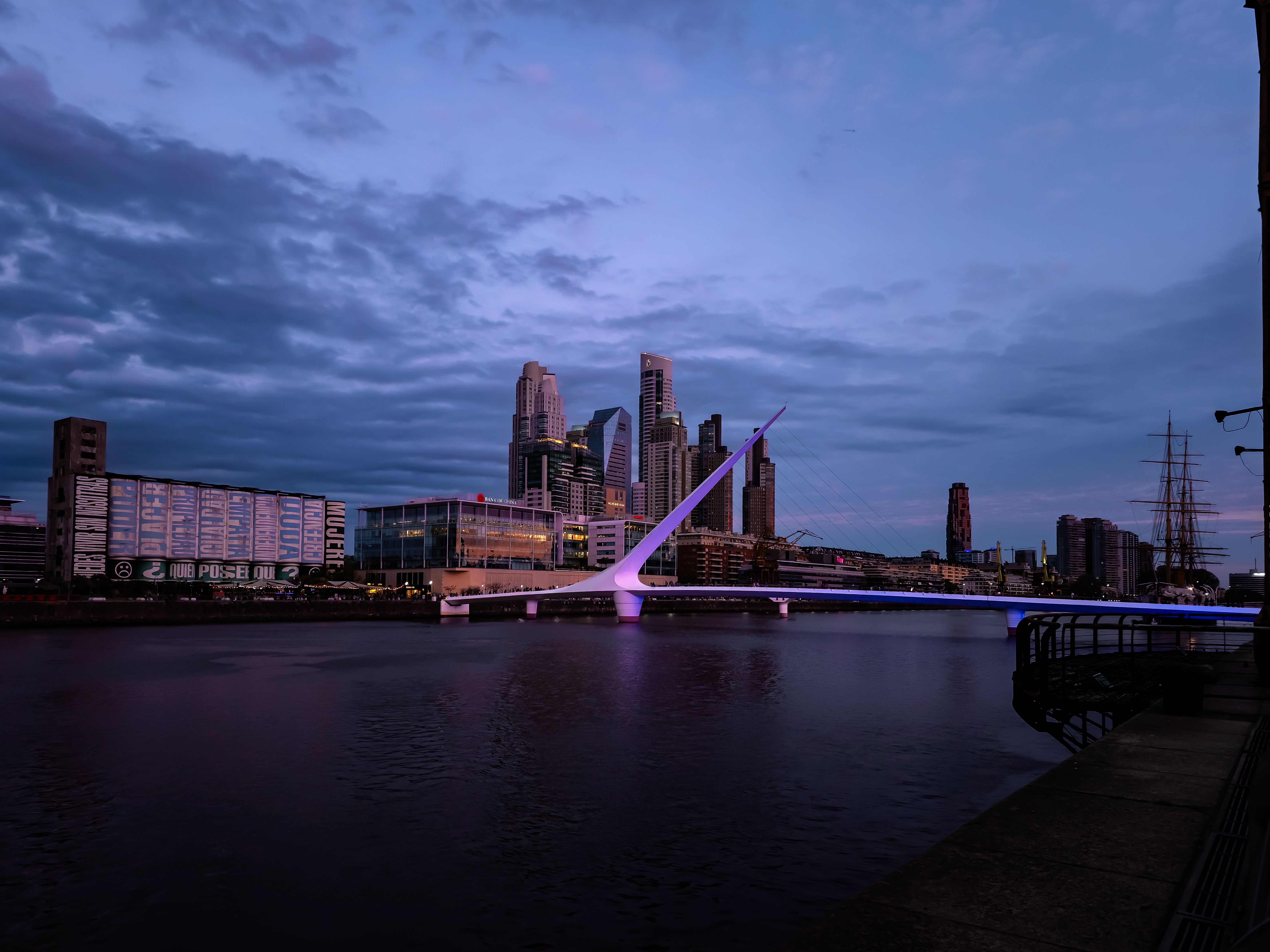 Puerto Madero & Puente de la Mujer