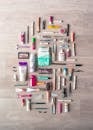 Flat Lay Photography of Beauty Products