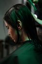 Woman Getting a Haircut
