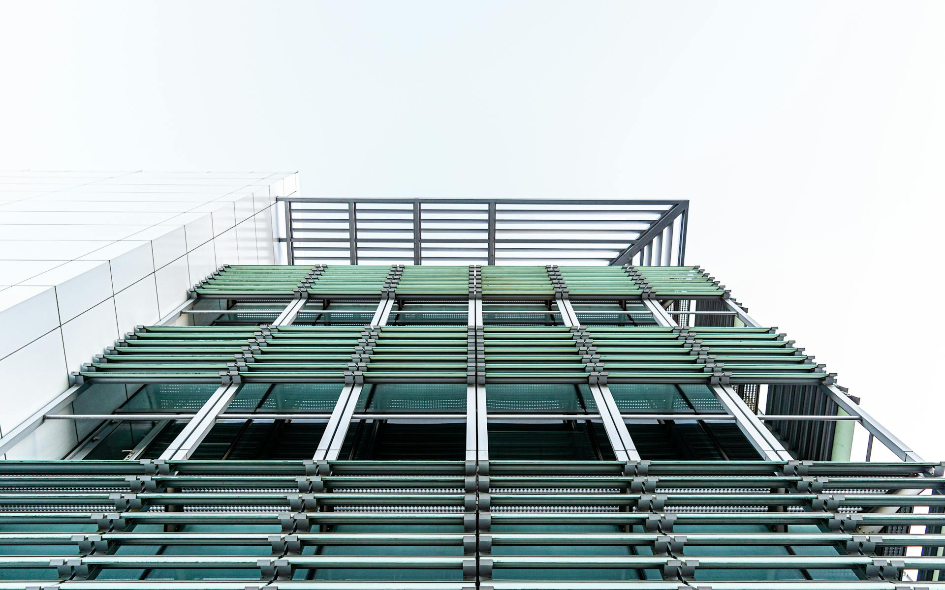 Modern office building with innovative brisoleil and cladding in Port of Spain, Trinidad and Tobago.