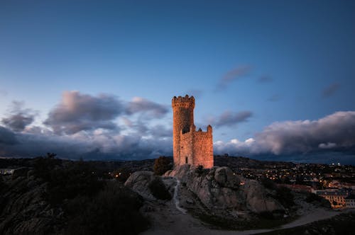 Brown Castle Under Blue Sky