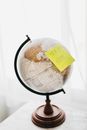 Black and Brown Desk Globe