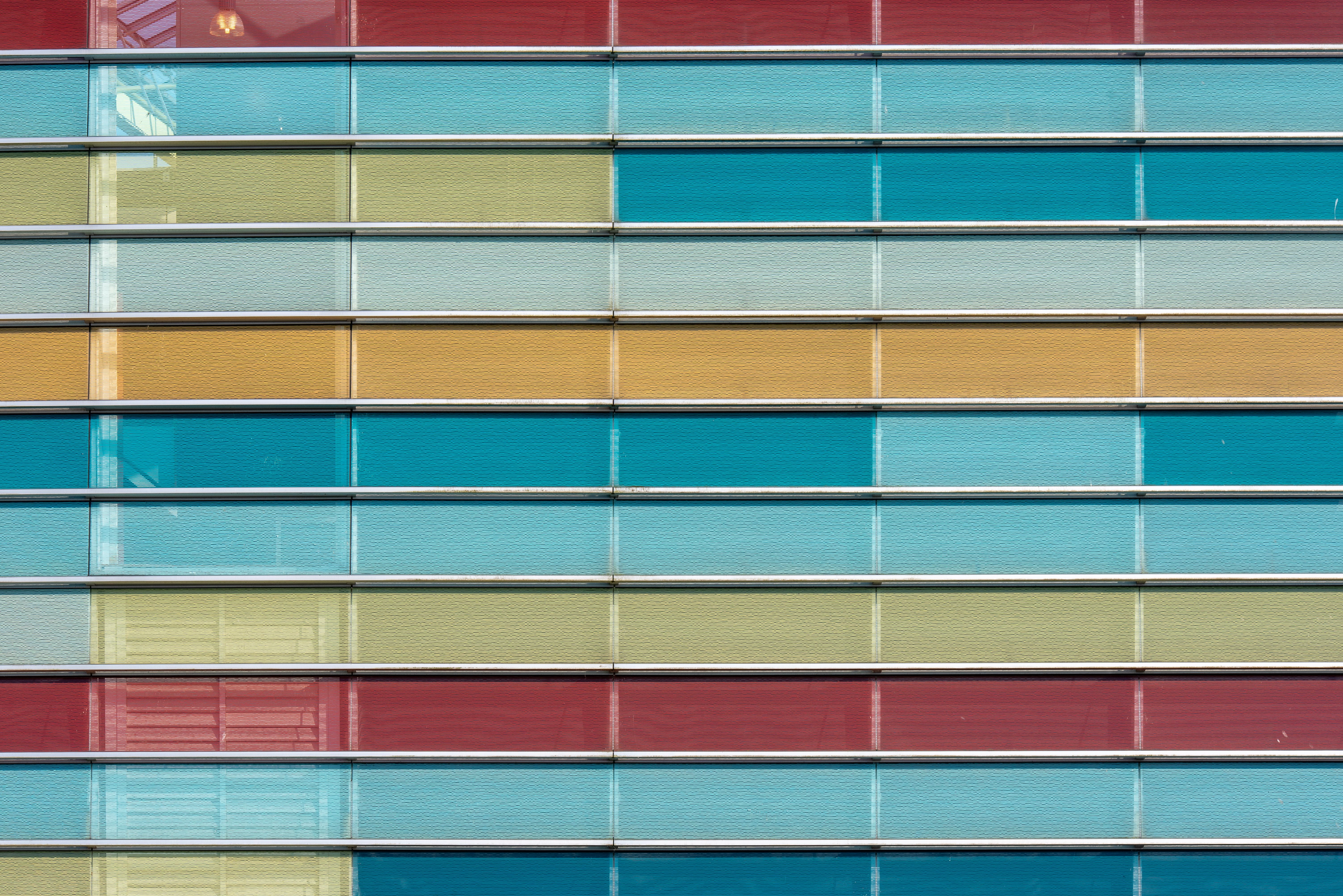 Colorful Architectural Glass Facade Pattern · Free Stock Photo