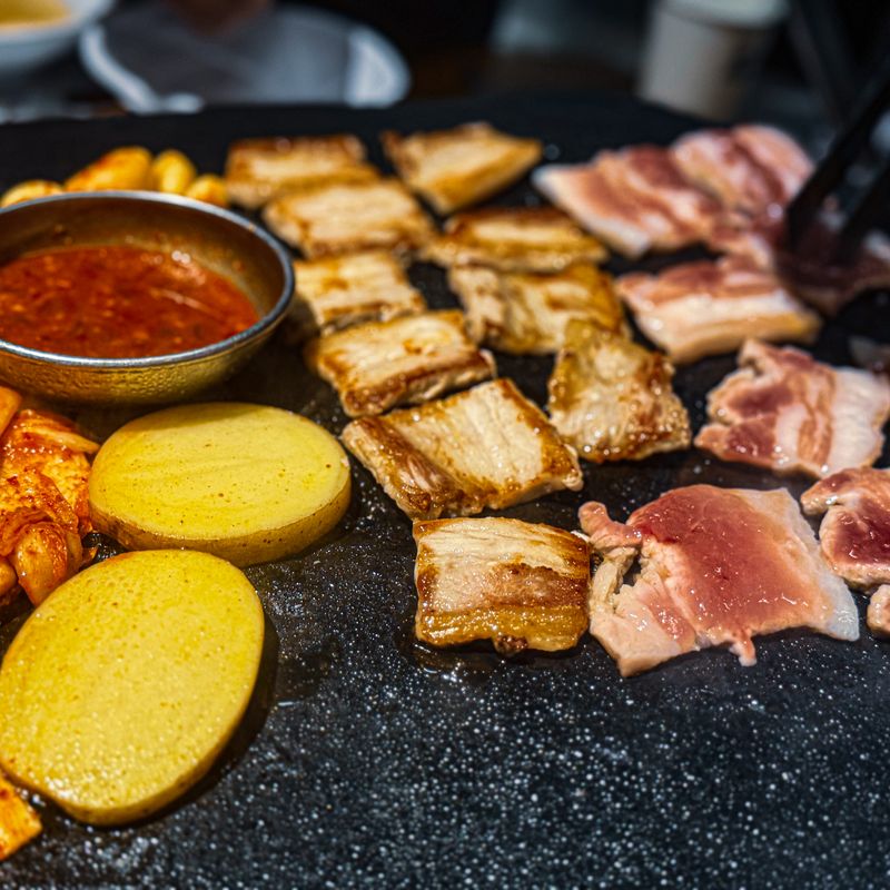 Korean Kimchi Pork Belly Casserole