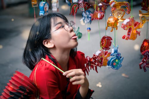 คลังภาพถ่ายฟรี ของ งานเทศกาล, น่ารัก, ผู้หญิงจีน