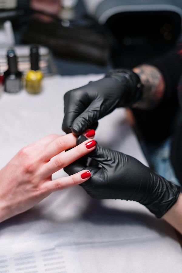 Nail technician at work Nailashes Basaveshwarnagar