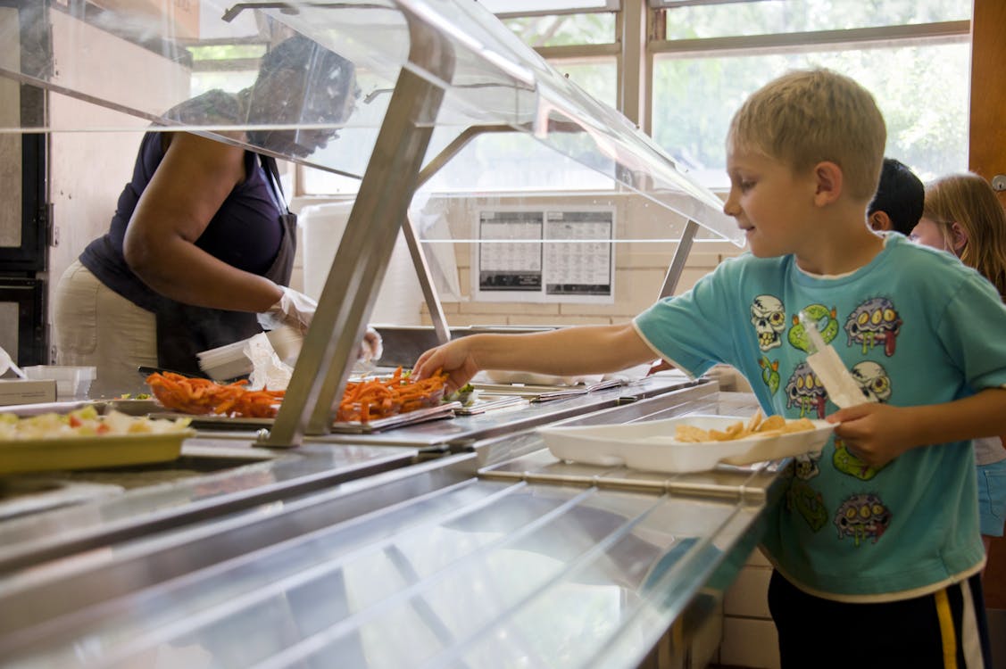 Free stock photo of cafeteria, kids, lunch Stock Photo