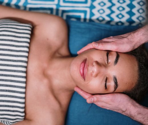 Skincare facial treatment