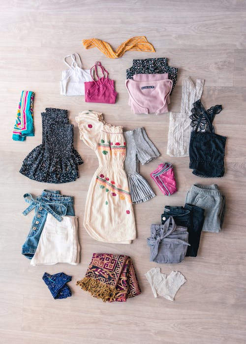 Flat Lay Of Clothes