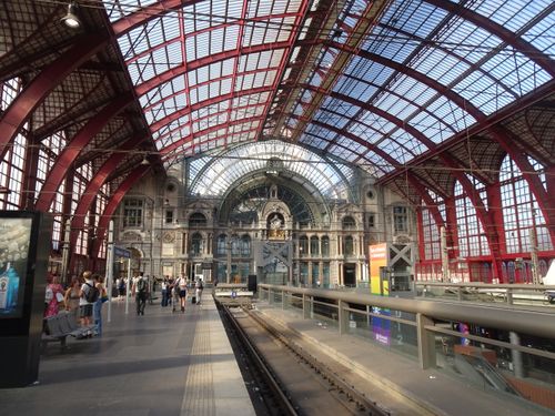 Free Explore the stunning architecture of Antwerp Central Station in Belgium. Stock Photo