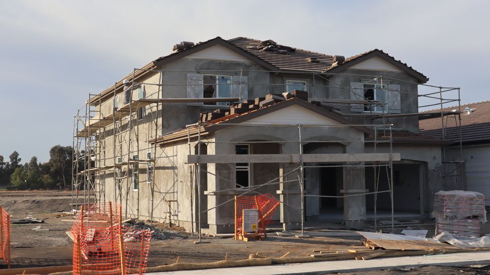 Building construction project in progress