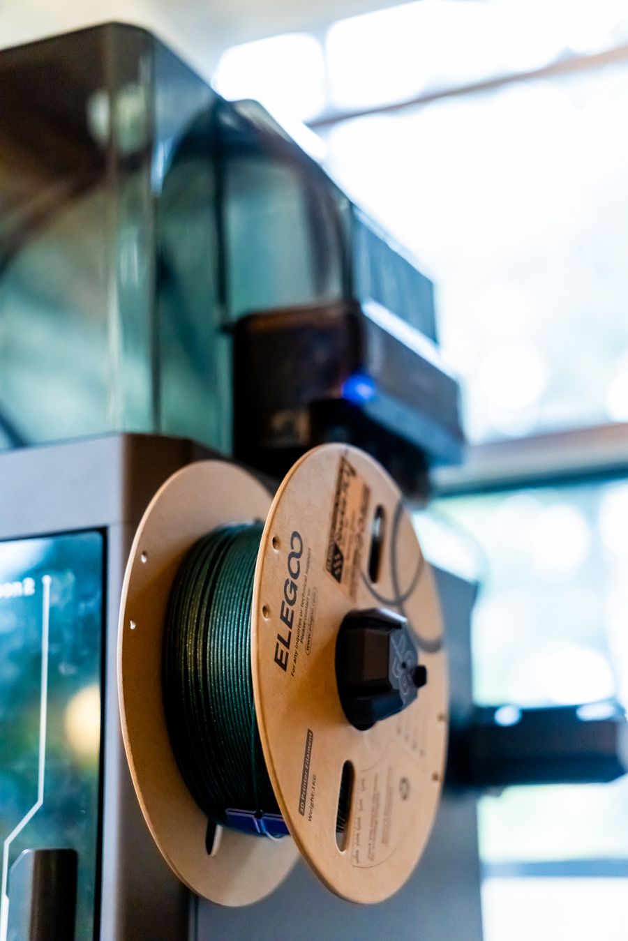 Printer with a filament spool
