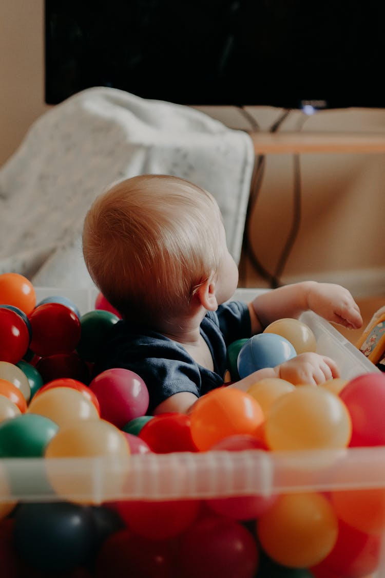 Baby In A Ball Pit