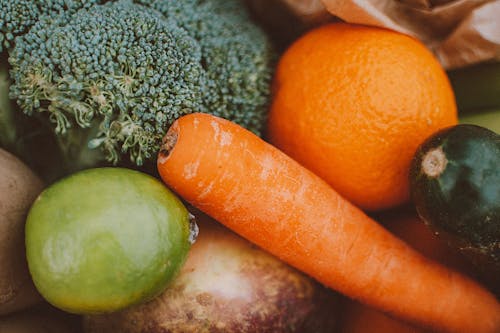 Orange Carrot And Green Vegetables