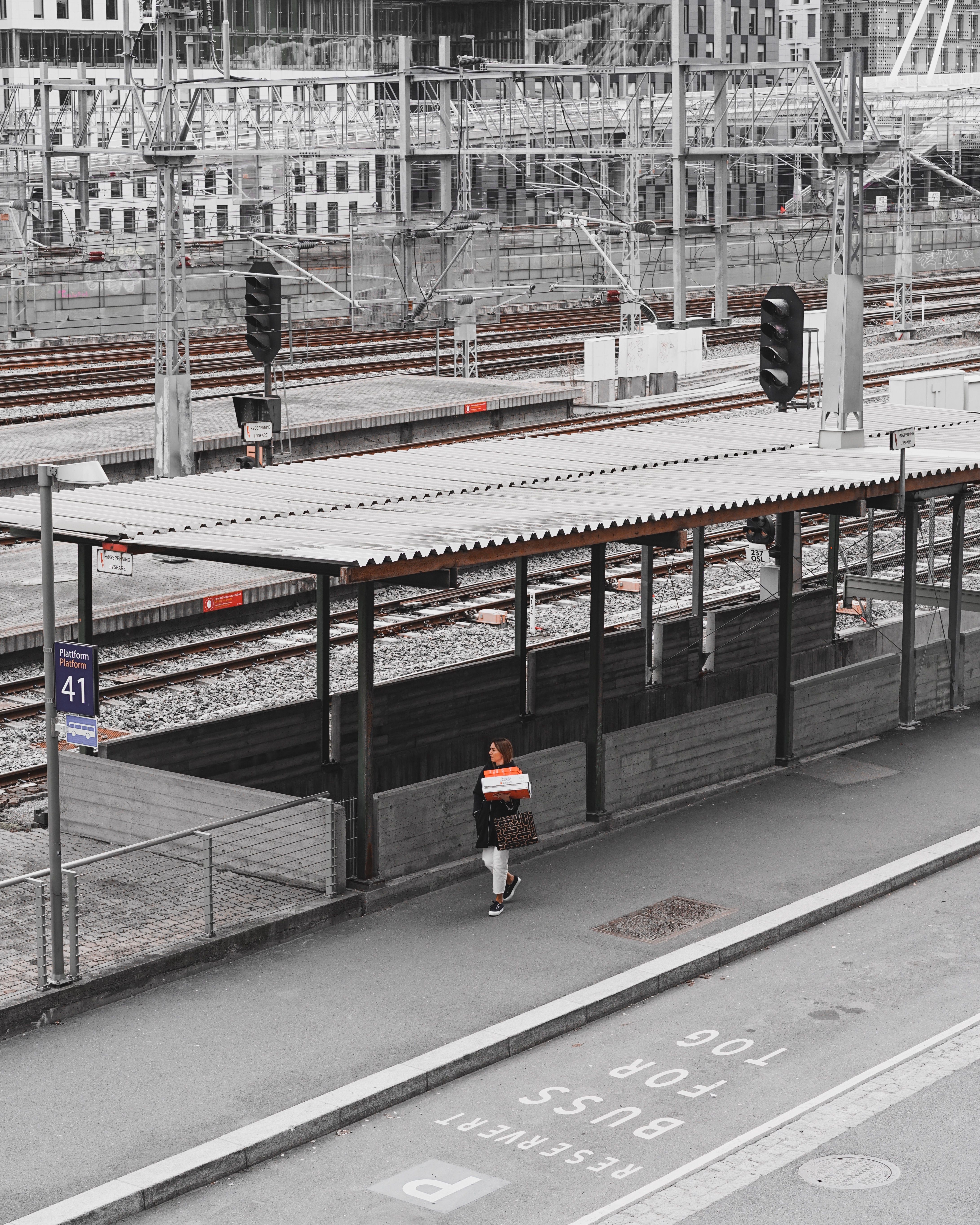 Person At The Train Station u00b7 Free Stock Photo