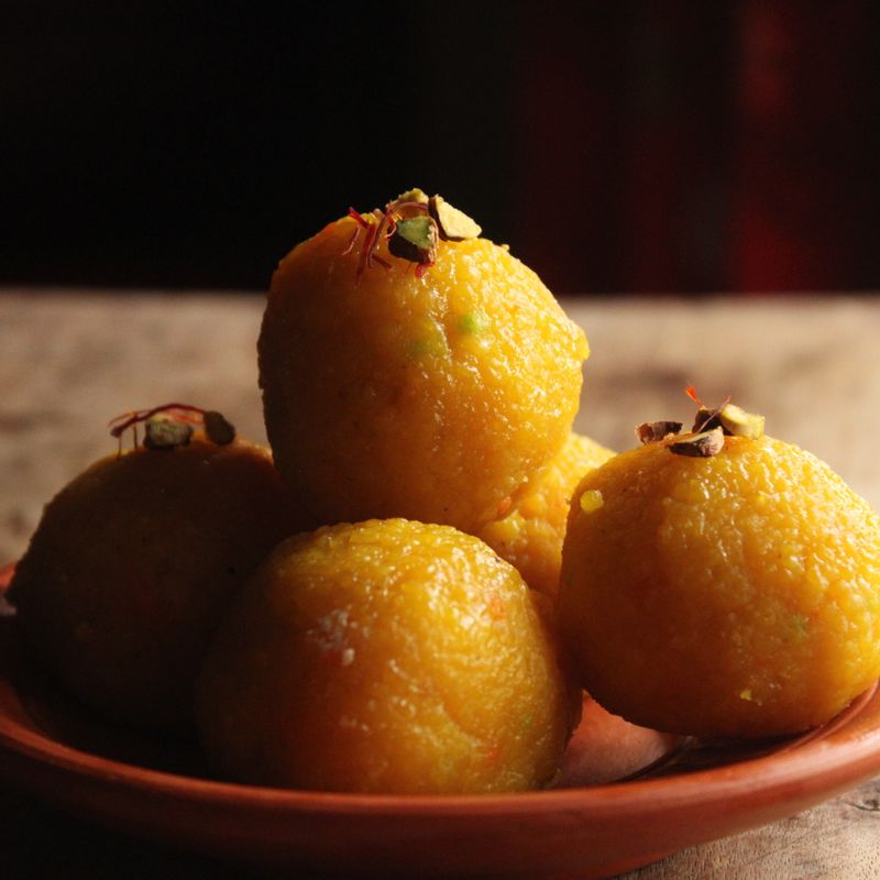Diwali Mango and Cardamom Couscous Pudding