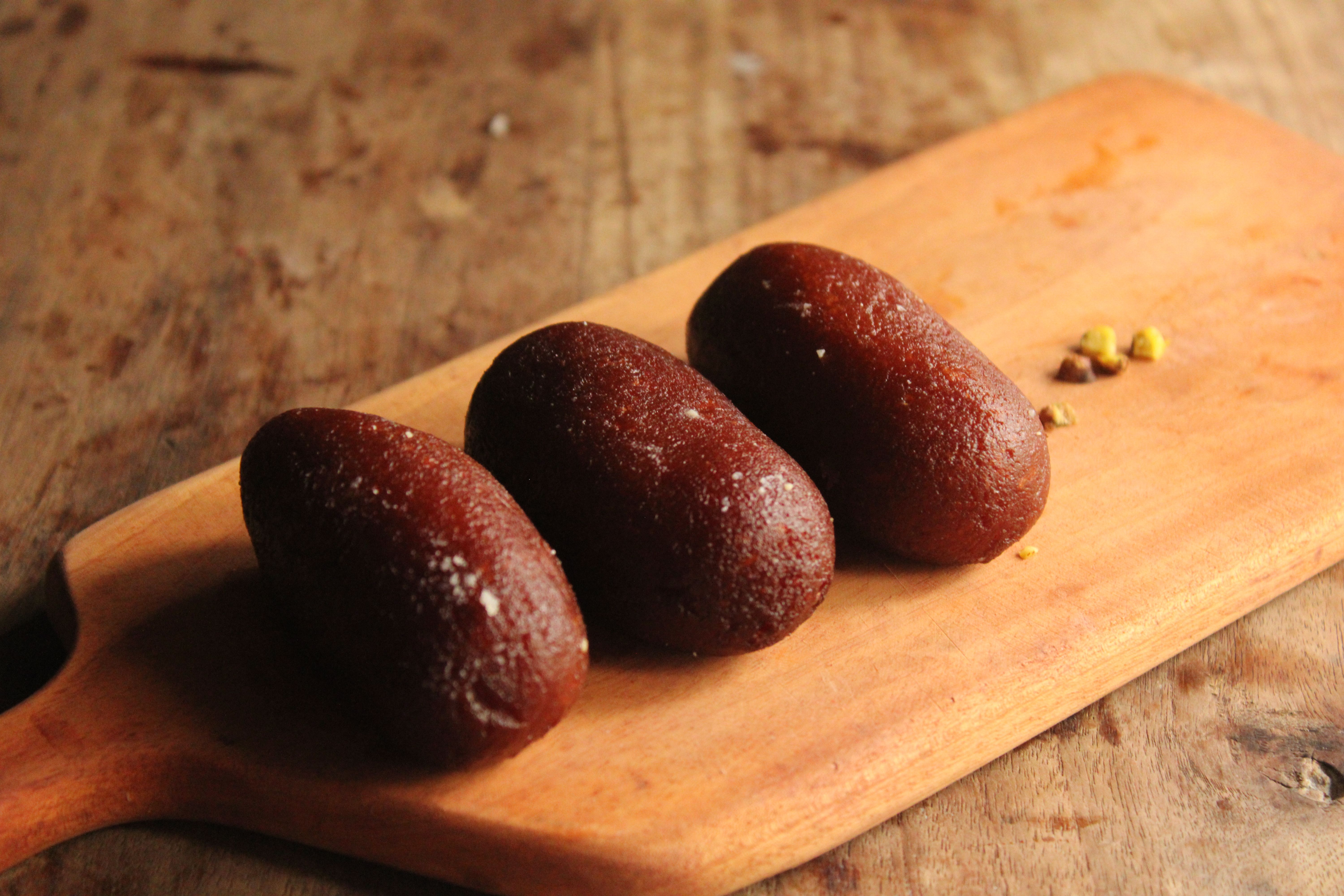 Indian Gulab Jamun Phyllo Nests with Cardamom Syrup