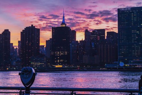 Free stock photo of city, new york, sunset Stock Photo
