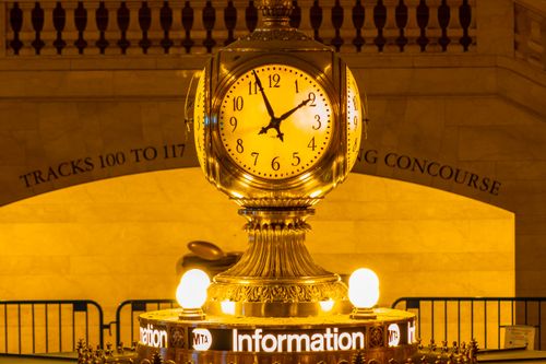 Free stock photo of clock, grand central station, new york Stock Photo