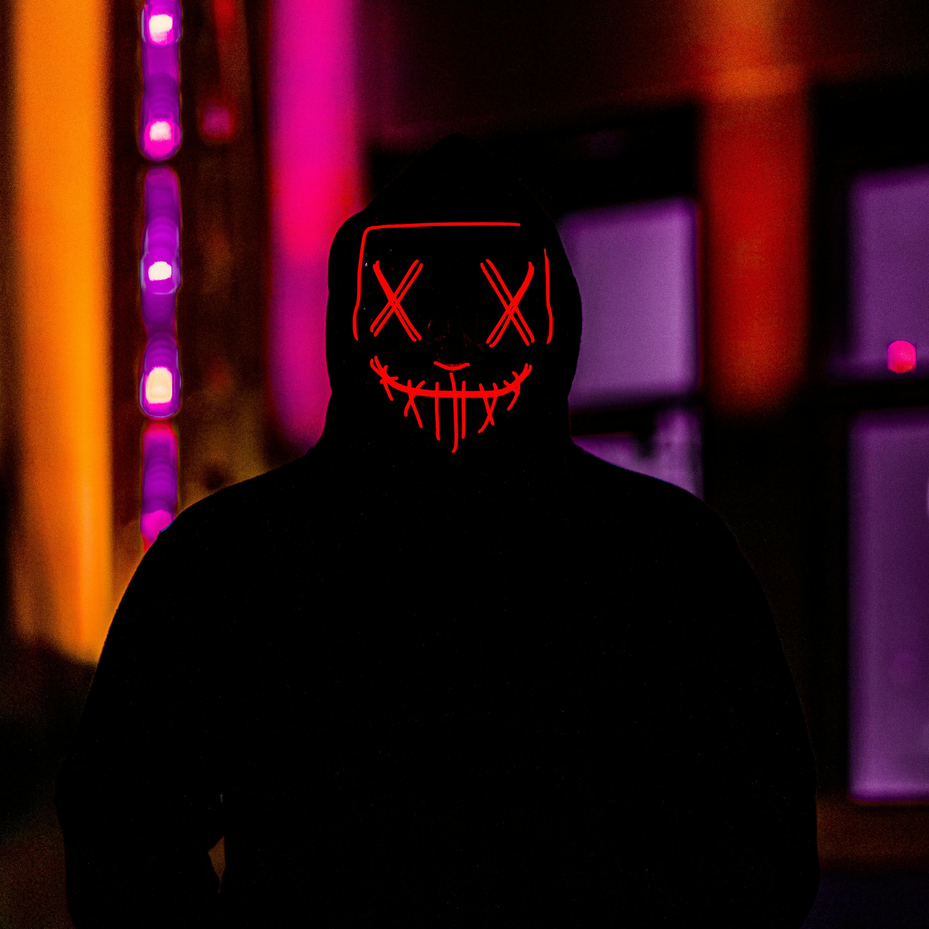 Download Free Stock Photo Of Light Up Mask Mask Nighttime PSD Mockup Templates