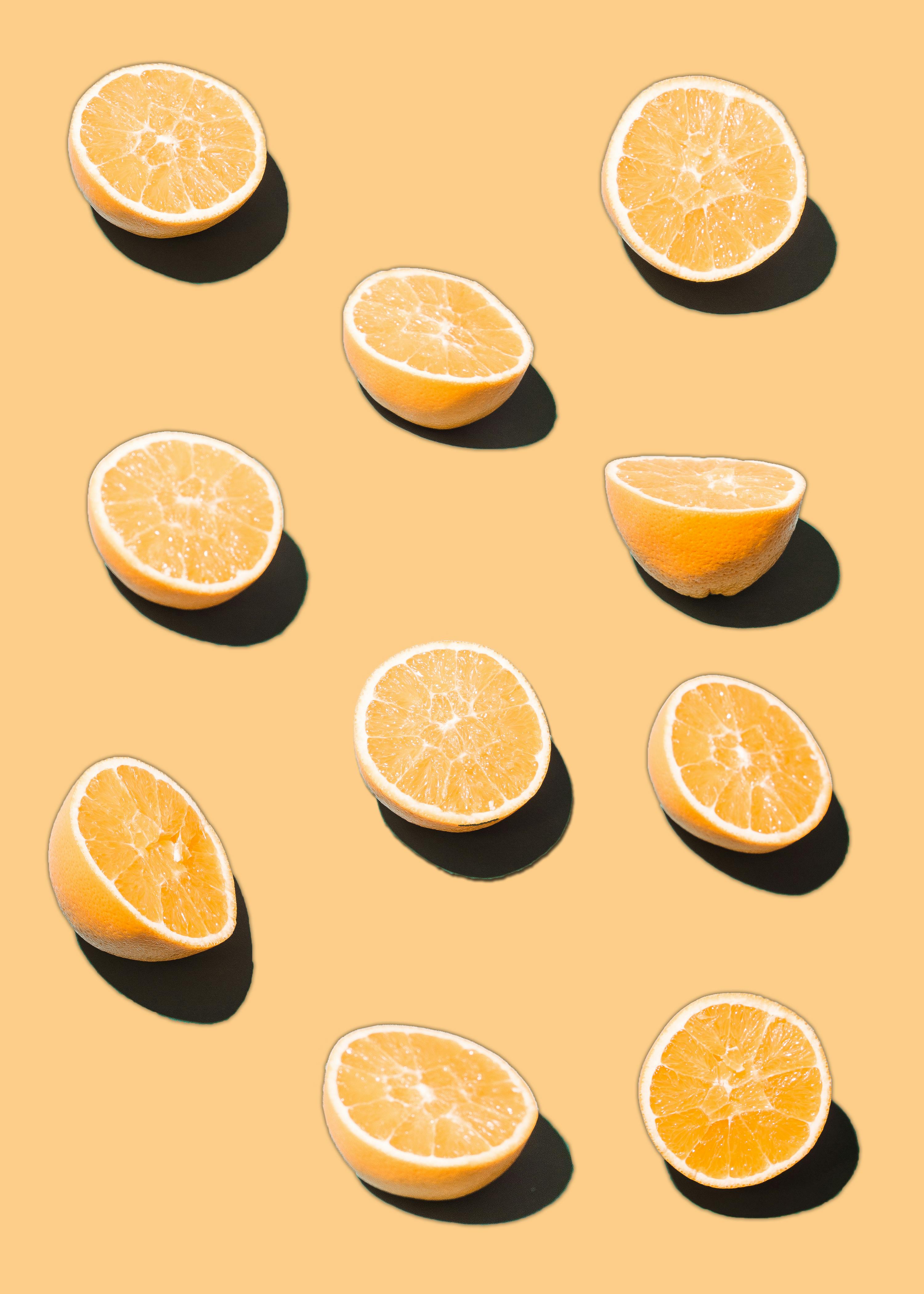 orange background