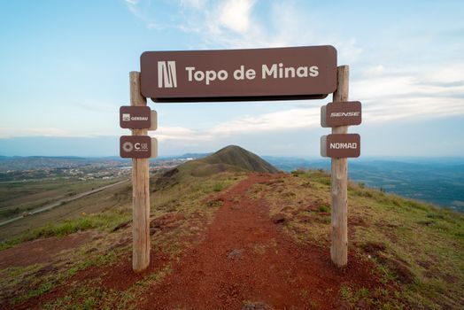 Panoramic landscape at Topo de Minas, Brumadinho, Minas Gerais, Brazil.