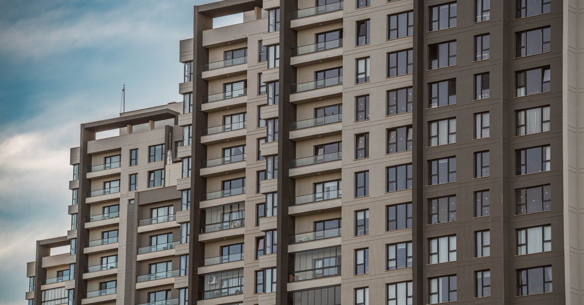 Contemporary residential towers with modern architecture in Ankara, Turkey.