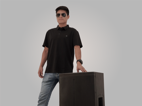Free stock photo of artist, black, black polo shirt Stock Photo