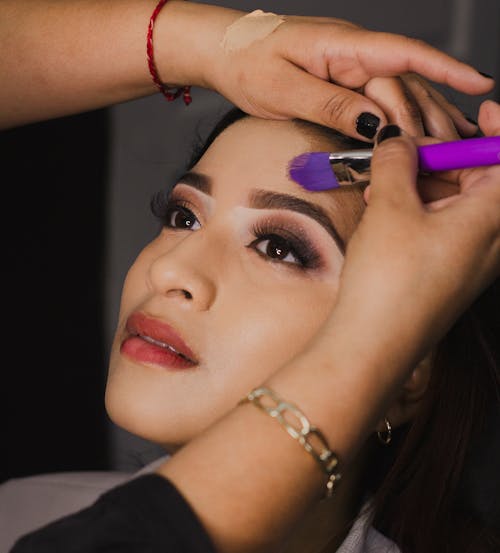 Woman Applying Makeup