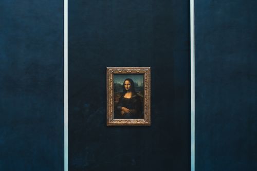 Free The Mona Lisa on display at the Louvre Museum in Paris, France. Stock Photo