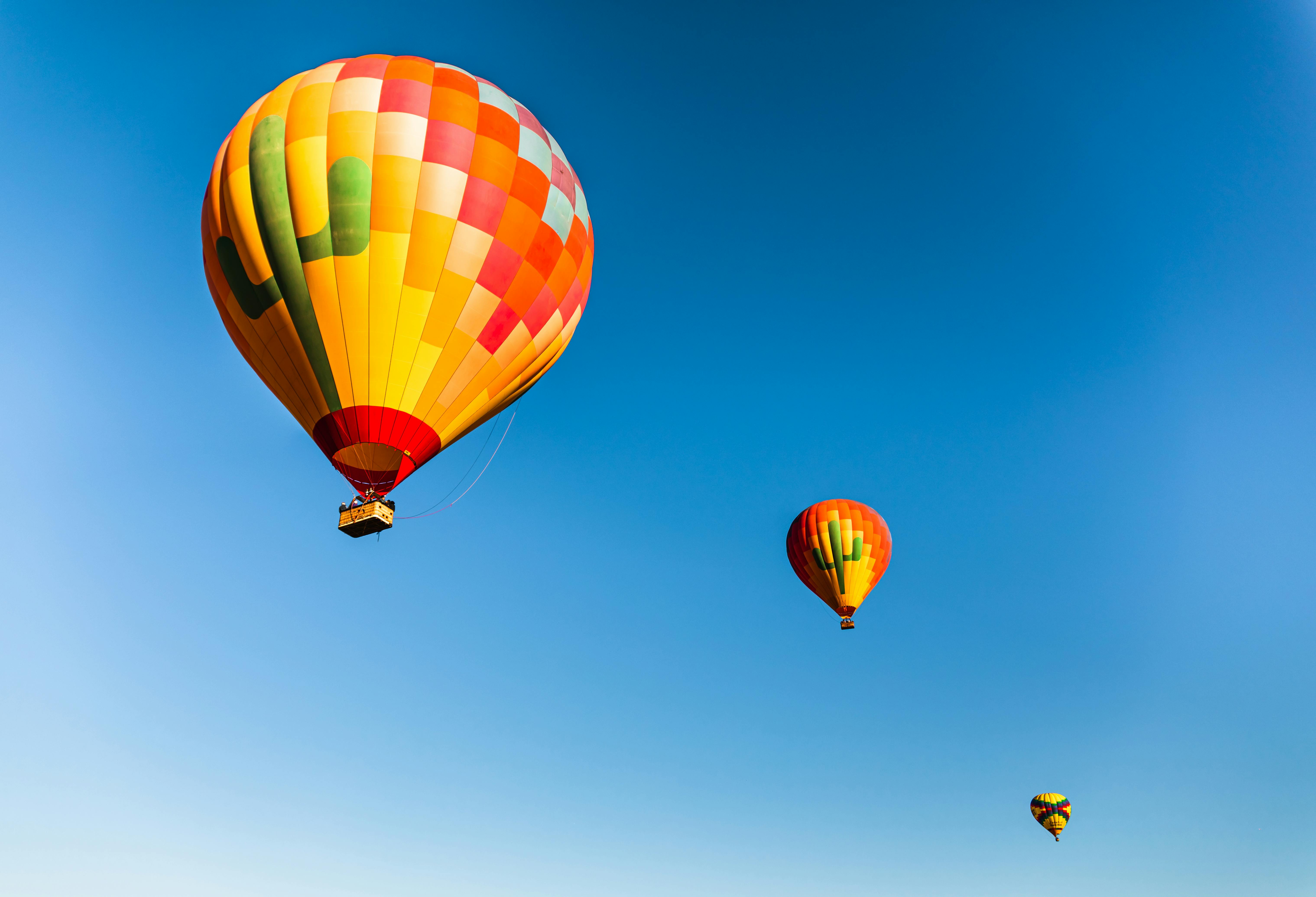 Hot Air Balloons Flying · Free Stock Photo