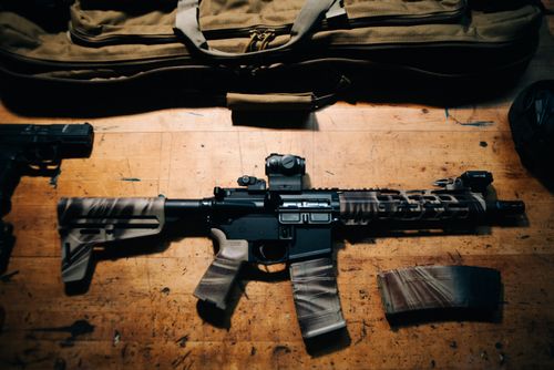 Free stock photo of ar-15, camouflage, firearm Stock Photo