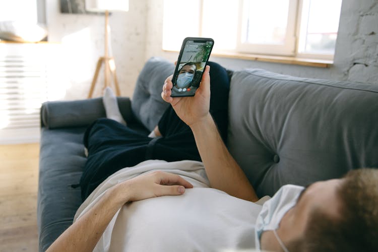 Man Doing Facetime